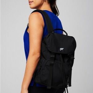 Fabletics The Cargo Backpack - Black - Laptop Sleeve